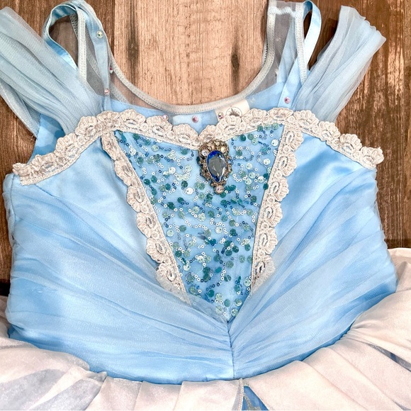 Disney Parks Cinderella Dress Gown Bippity Boppity Boutique DCL Girl’s 9/10 - Picture 6 of 15